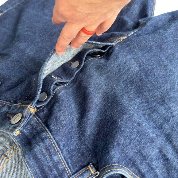 Levi's Strauss & Co 501 Button Fly Straight Leg Medium Wash Jeans Men's 36x30 - Picture 7 of 7